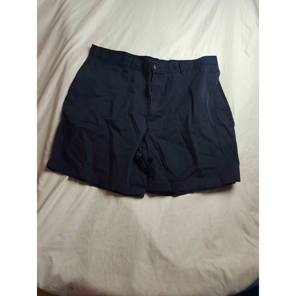 Club Room By Charter Club Shorts Mens Size 40 Navy Blue Chino Preppy Casual